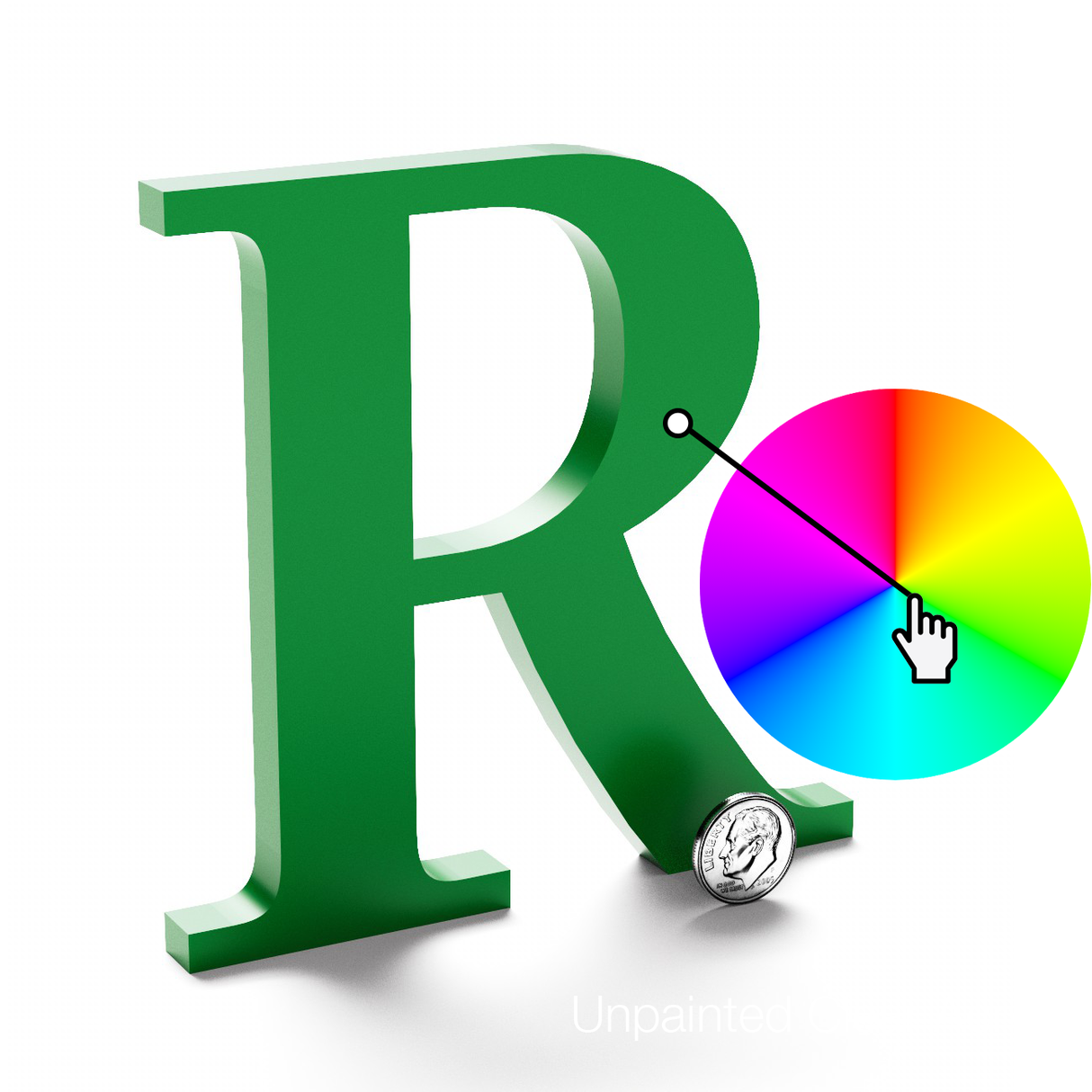 Painted Aluminum Sign Letters & Numbers