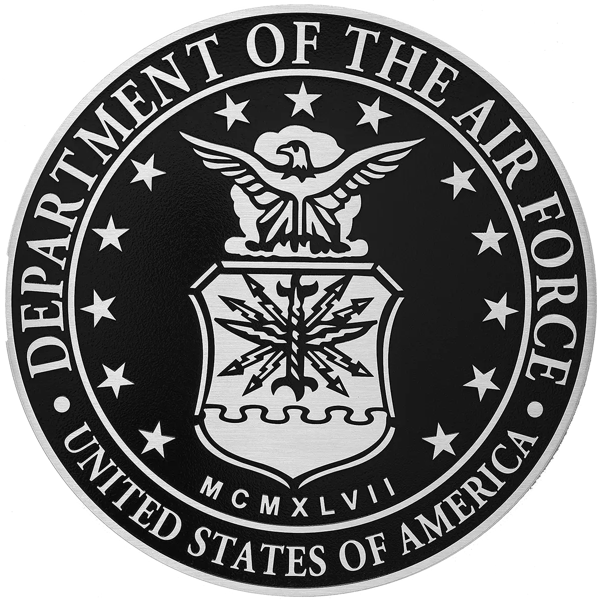 Solid cast division 10 BAA & BABA certified architectural aluminum US Air Force seal