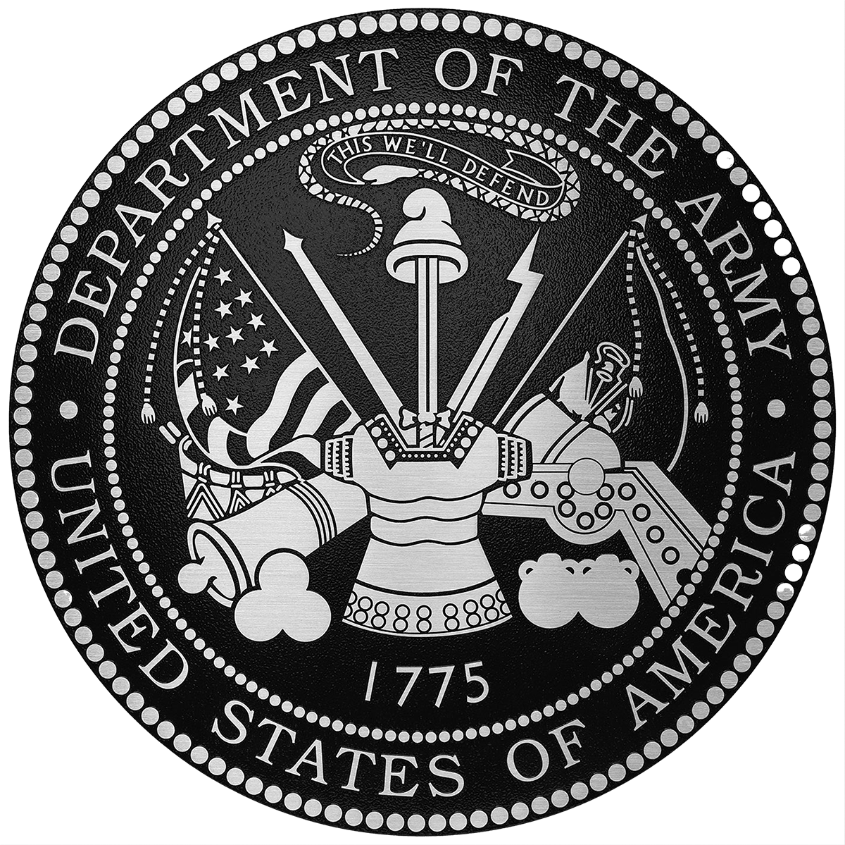 US Department of the Army Aluminum Seal
