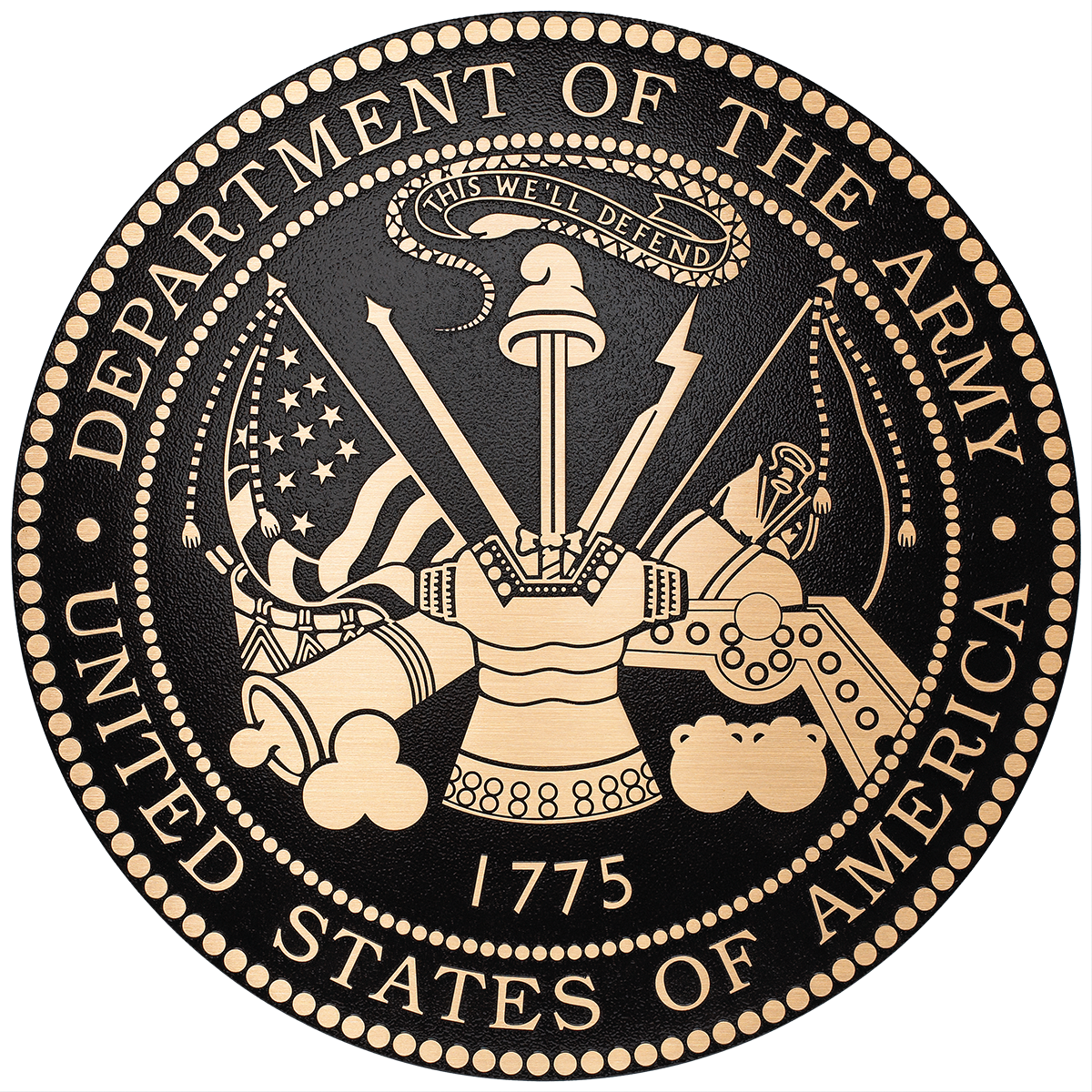 US Department of the Army Bronze Seal