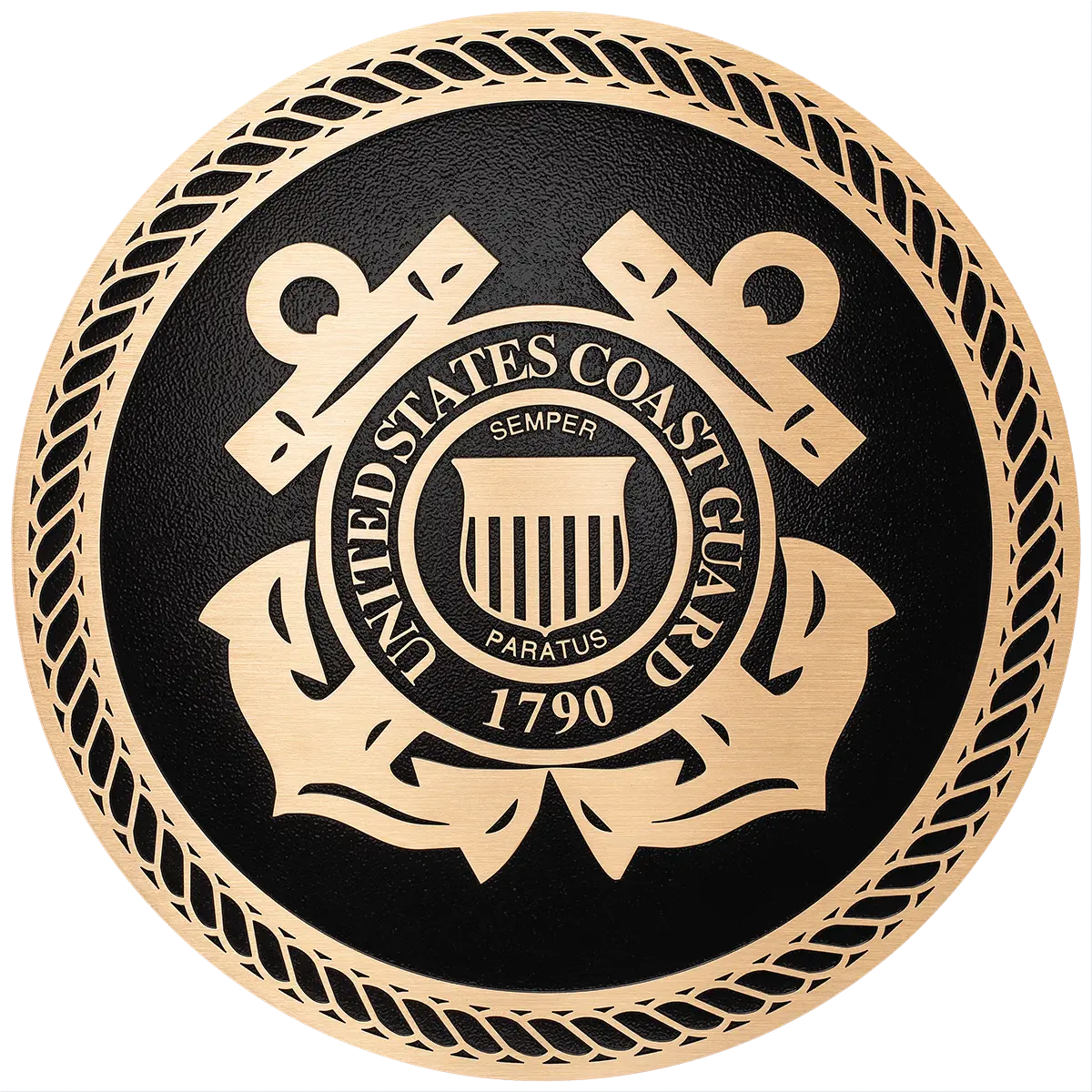 Solid cast division 10 BAA & BABA certified architectural bronze US Coast Guard seal