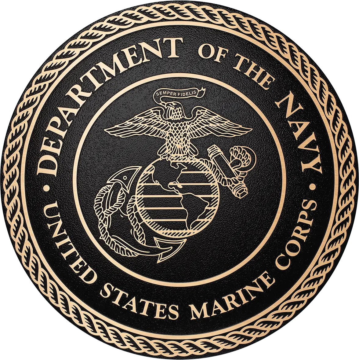 Solid cast division 10 BAA & BABA certified architectural bronze US Marine Corps seal