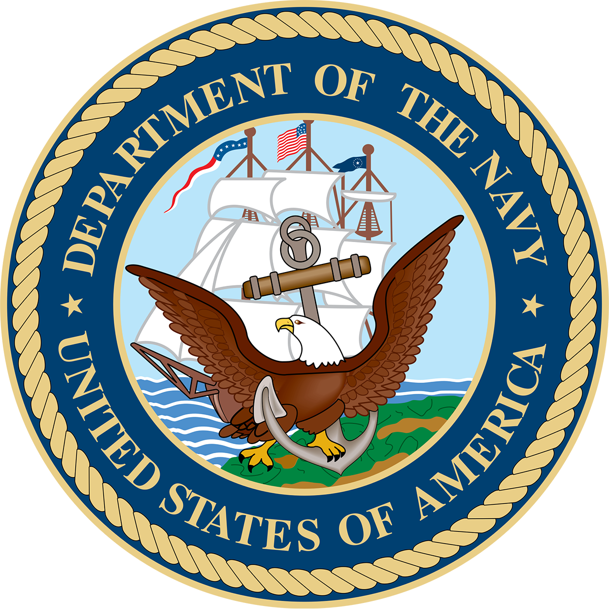 Full Color US Military Seal (Aluminum)