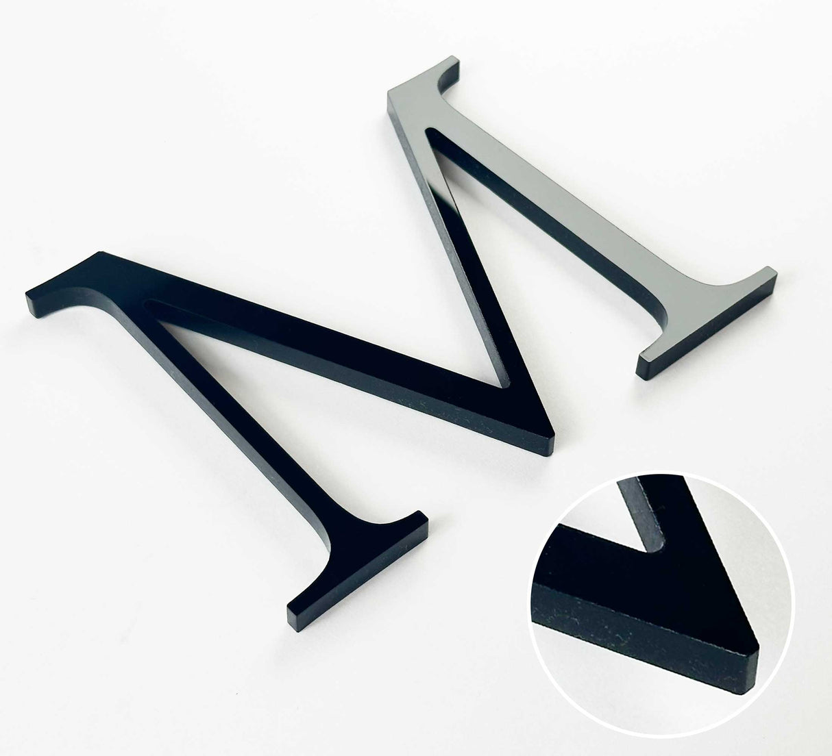 Black Acrylic Sign Letters & Numbers