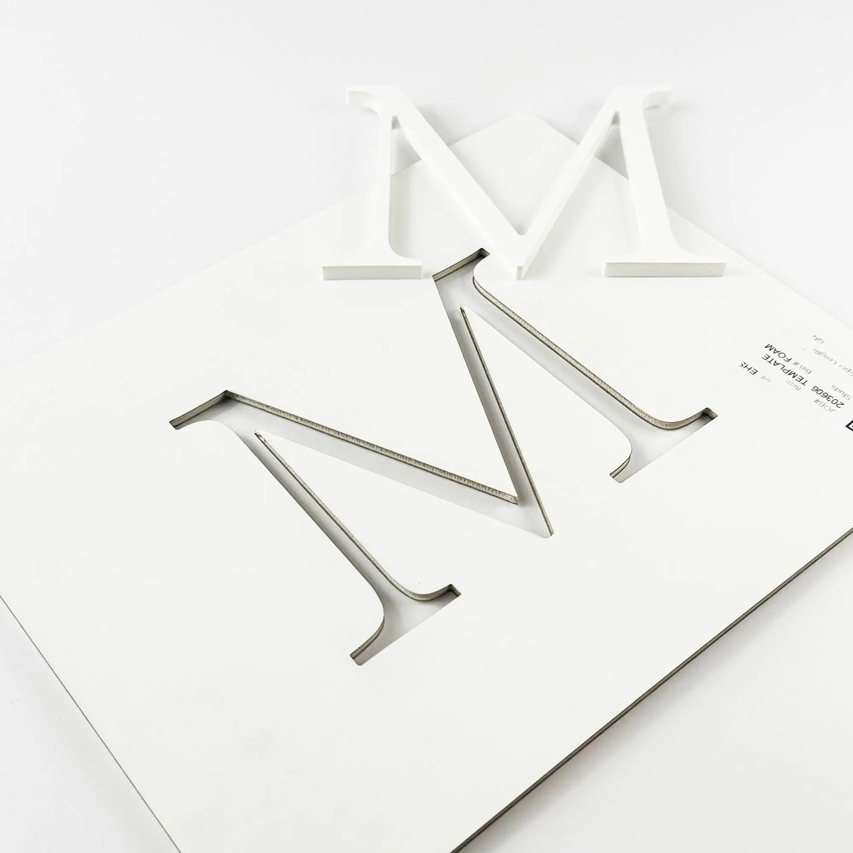 White Acrylic Sign Letters & Numbers Gemini