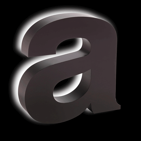 Halo Lit Dark Bronze Anodized Aluminum Channel Letters & Numbers