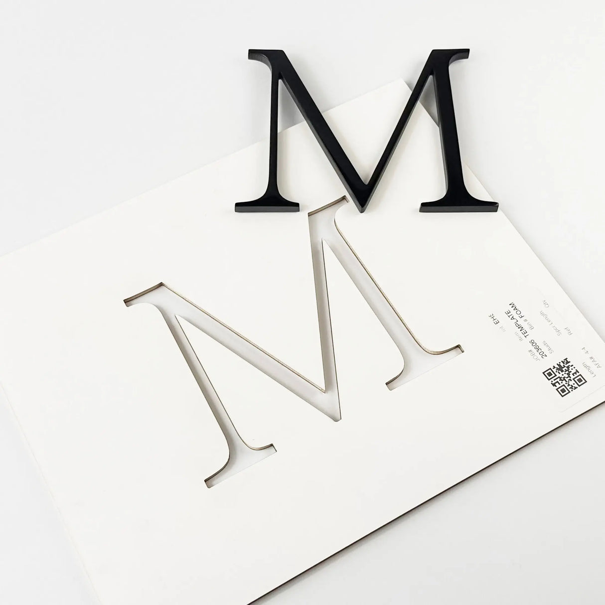 Black Polished & Anodized Aluminum Sign Letters & Numbers Gemini