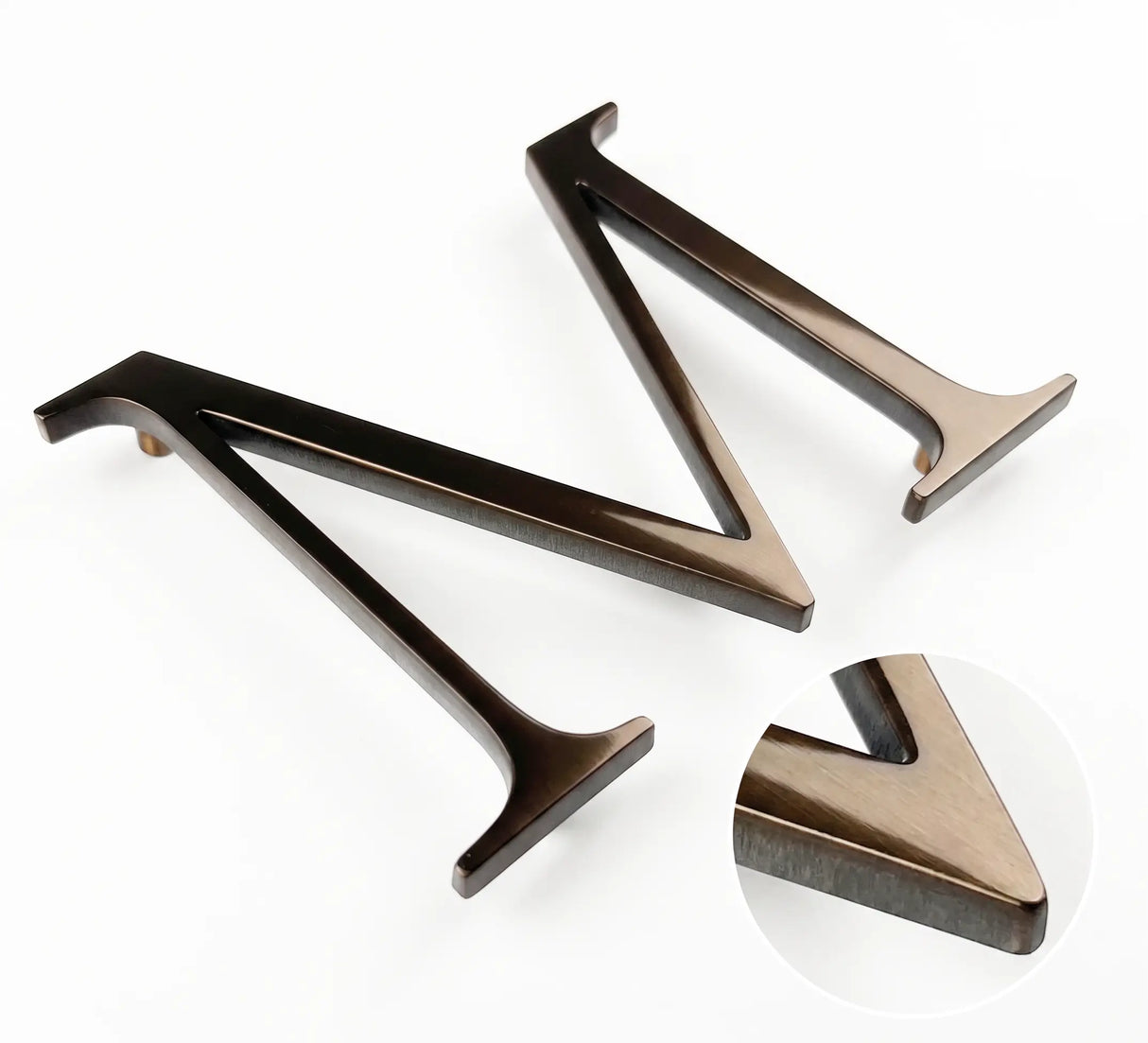 Bronze Polished & Anodized Aluminum Sign Letters & Numbers Gemini