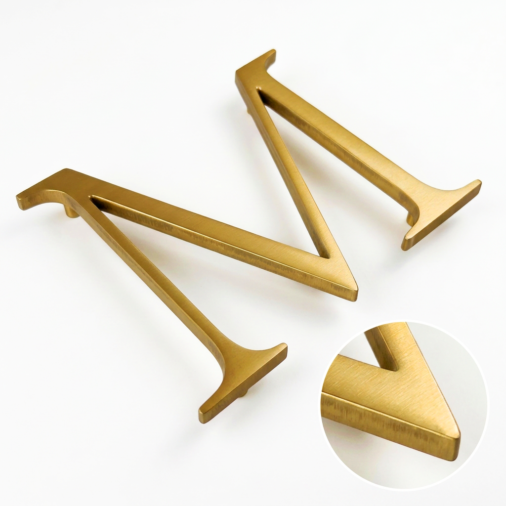 Gold Polished & Anodized Aluminum Sign Letters & Numbers Gemini