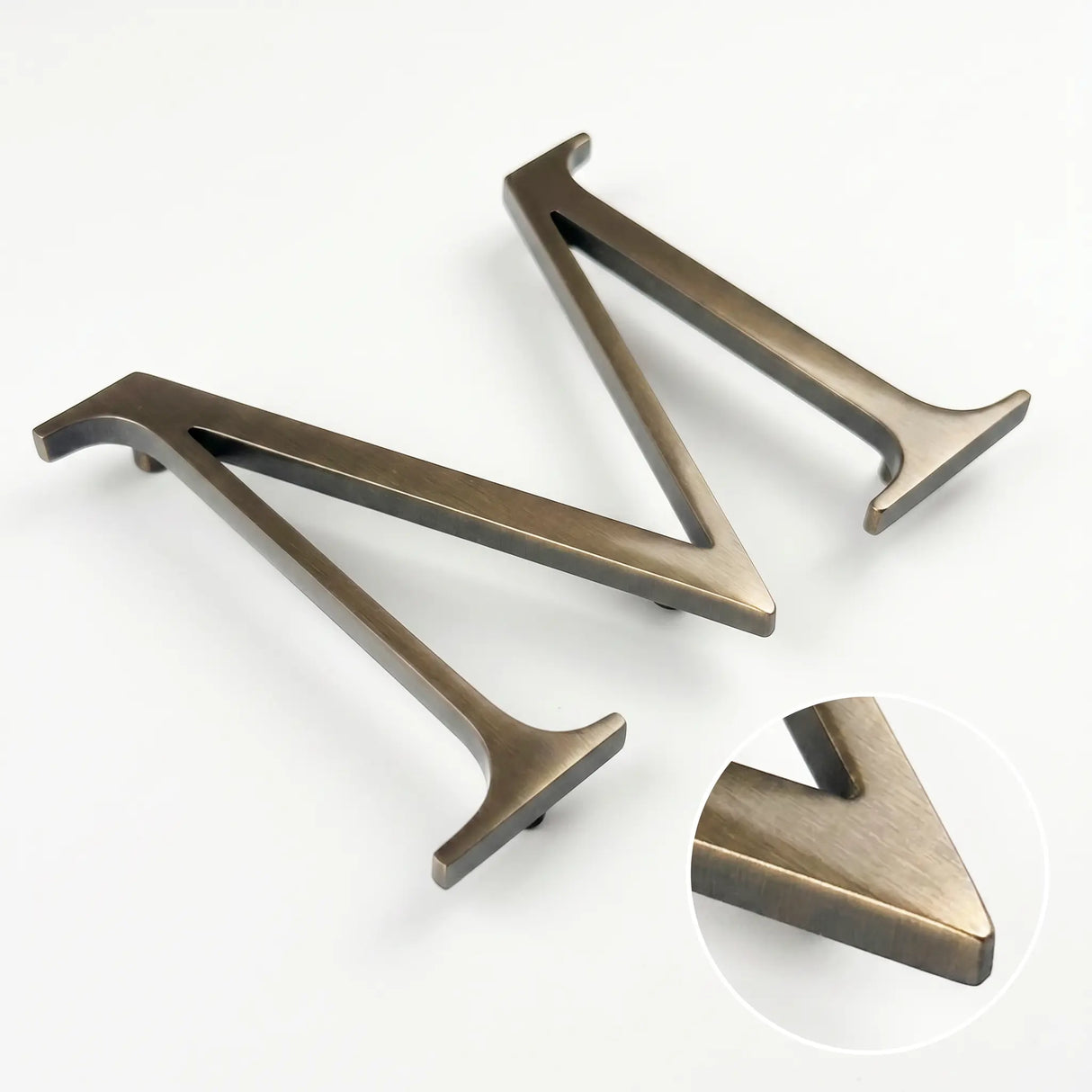 Light Bronze Polished & Anodized Aluminum Sign Letters & Numbers Gemini