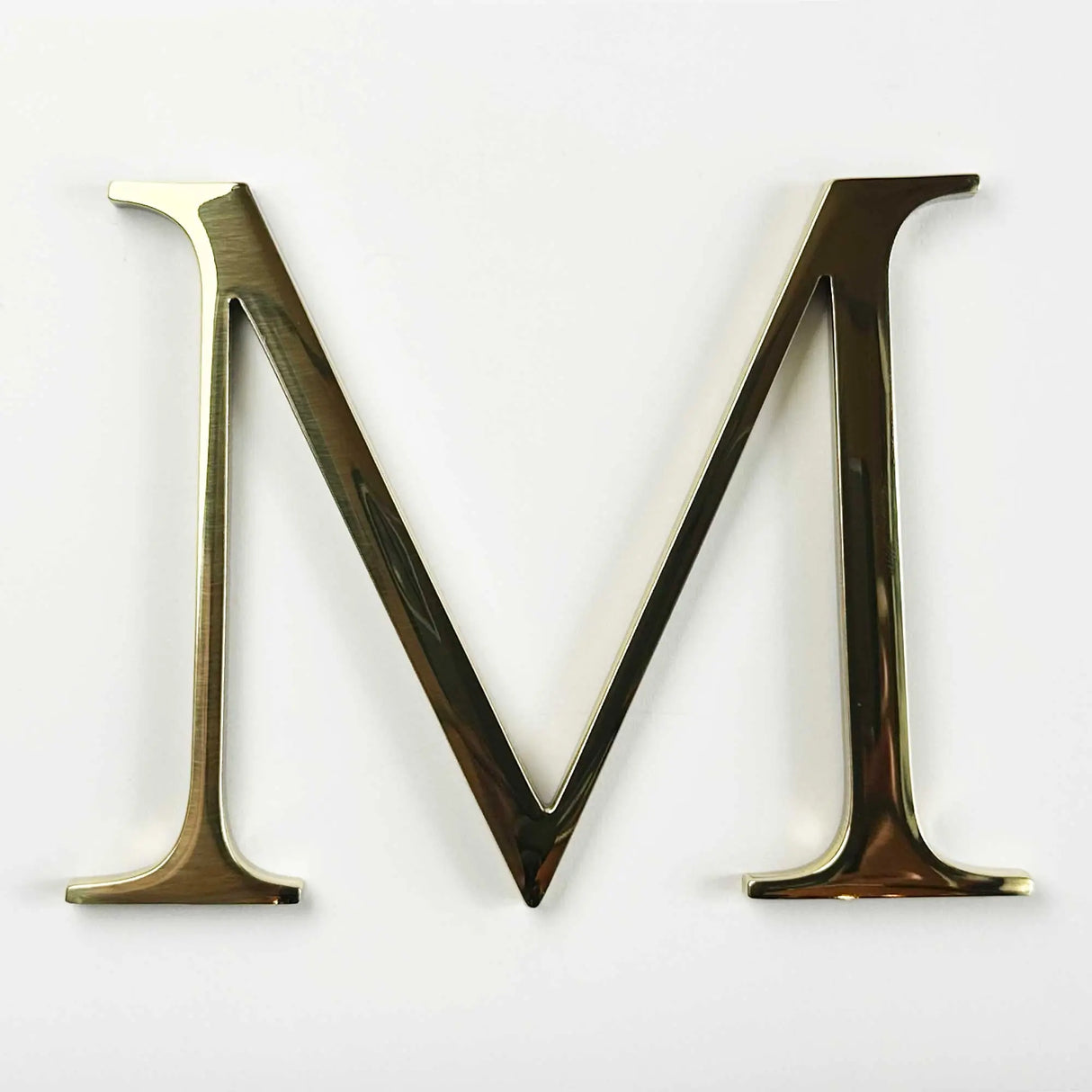 Polished solid BAA & BABA certified brass division 10 architectural sign letter
