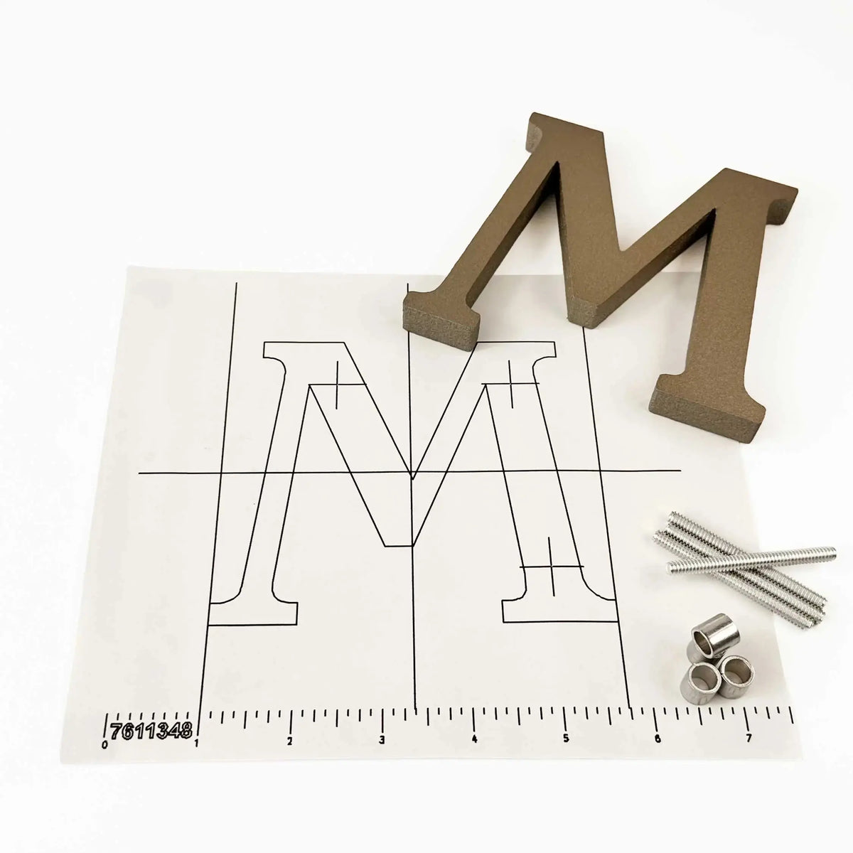 Anodized Cast Aluminum Sign Letters Gemini