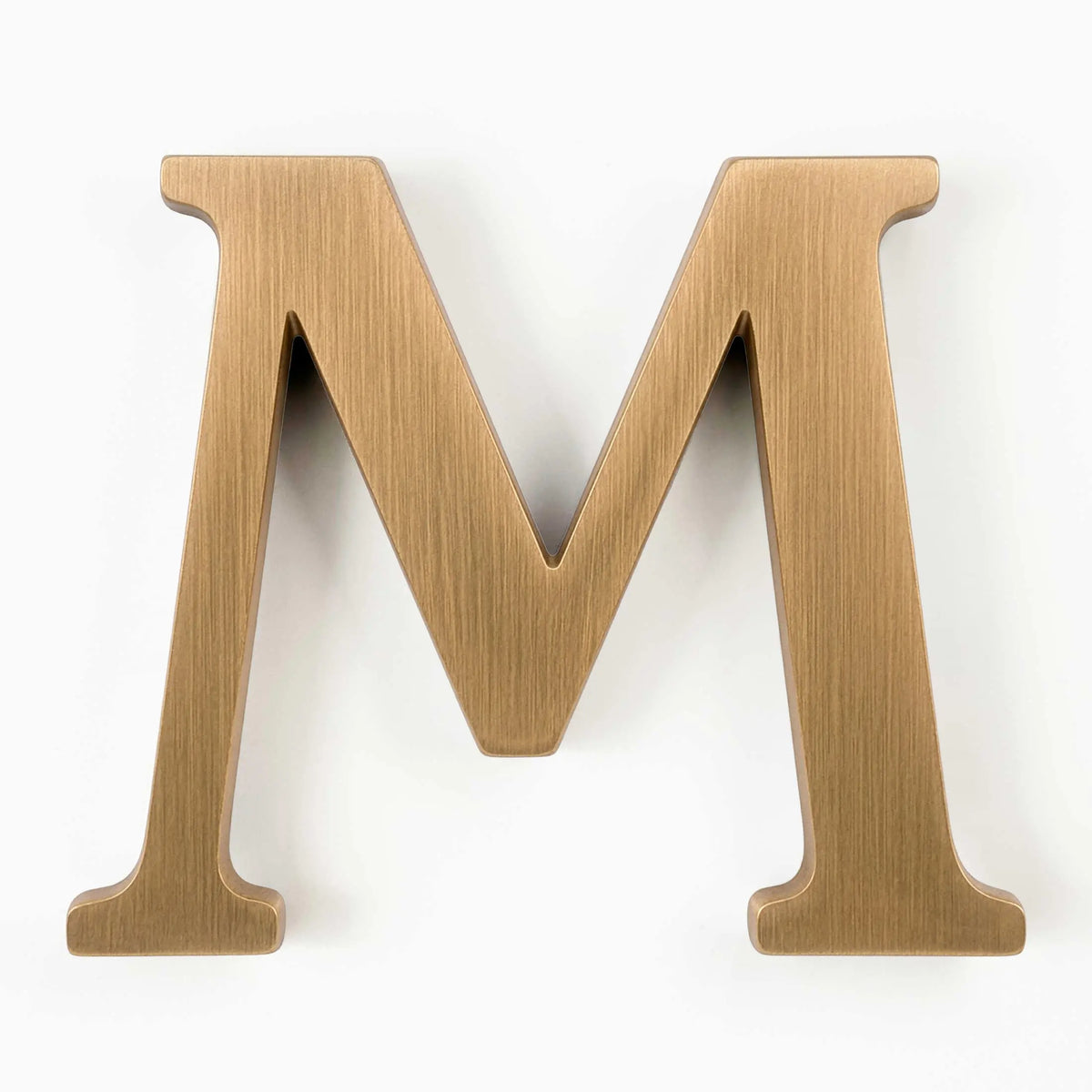 Cast Brushed Bronze Sign Letters