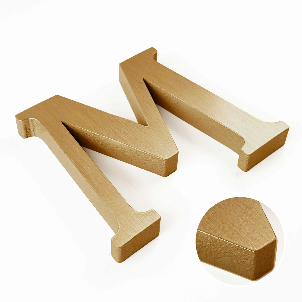 Cast Brushed Bronze Sign Letters