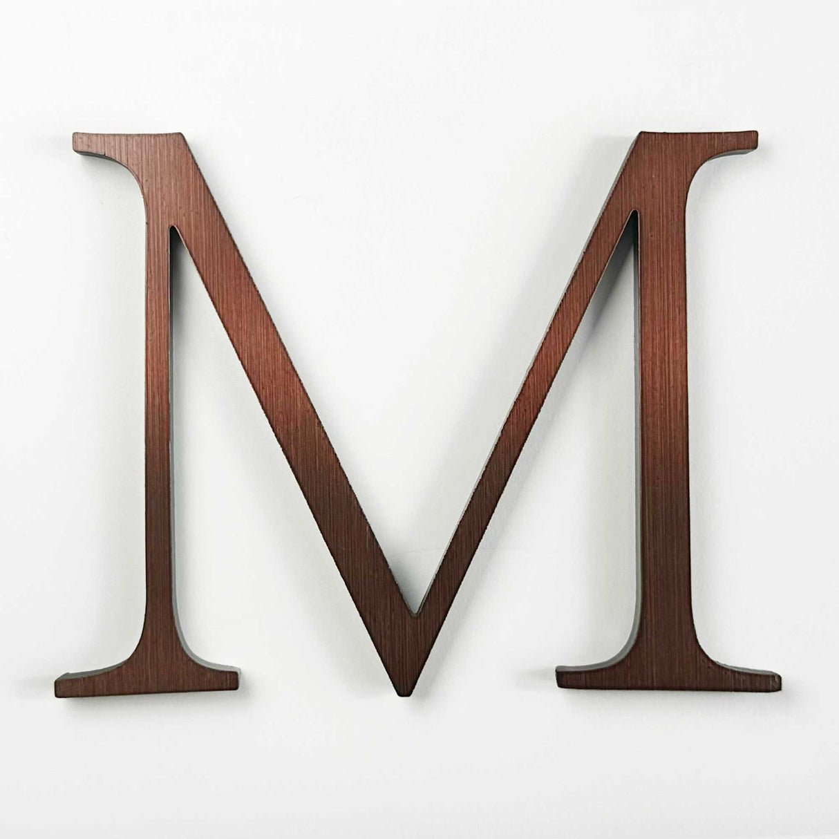Alt oxidized solid copper division 10 architectural sign letter