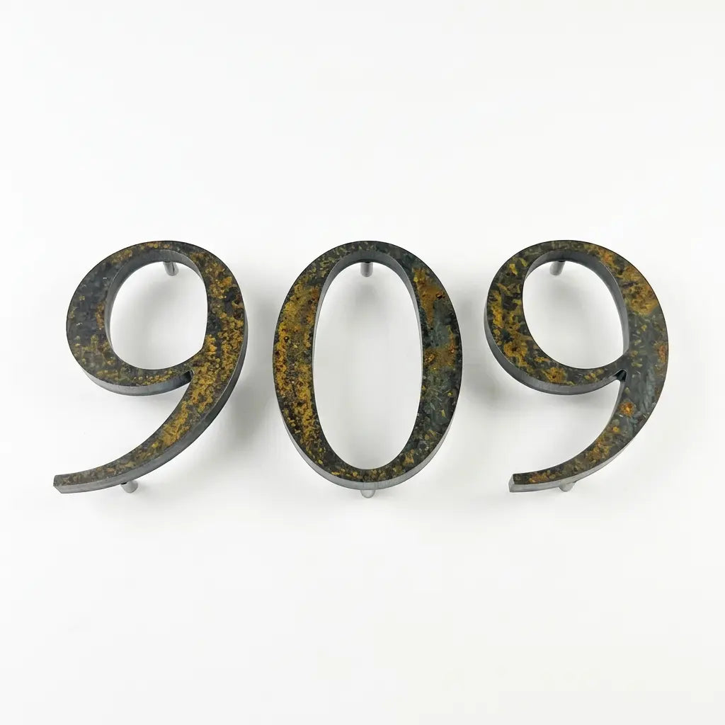 Cor-Ten Steel Sign Letters & Numbers