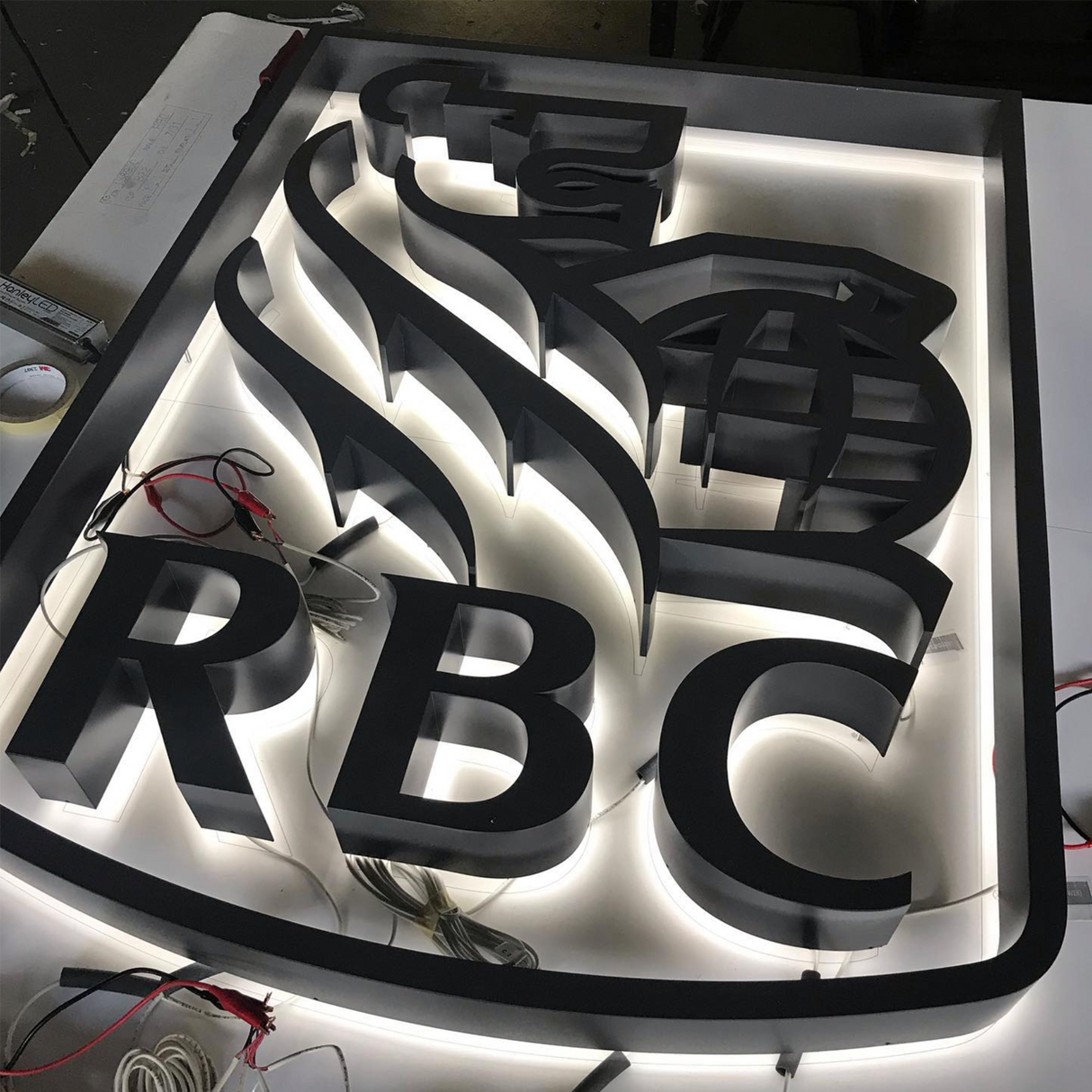 Back Lit Painted Aluminum Channel Letters & Numbers