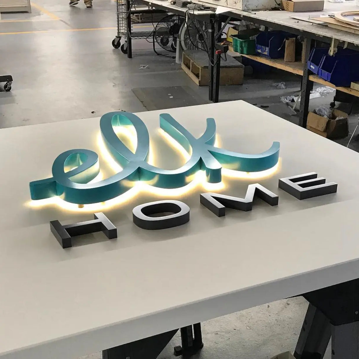 Back Lit Painted Aluminum Channel Letters & Numbers Signs & Branding Products
