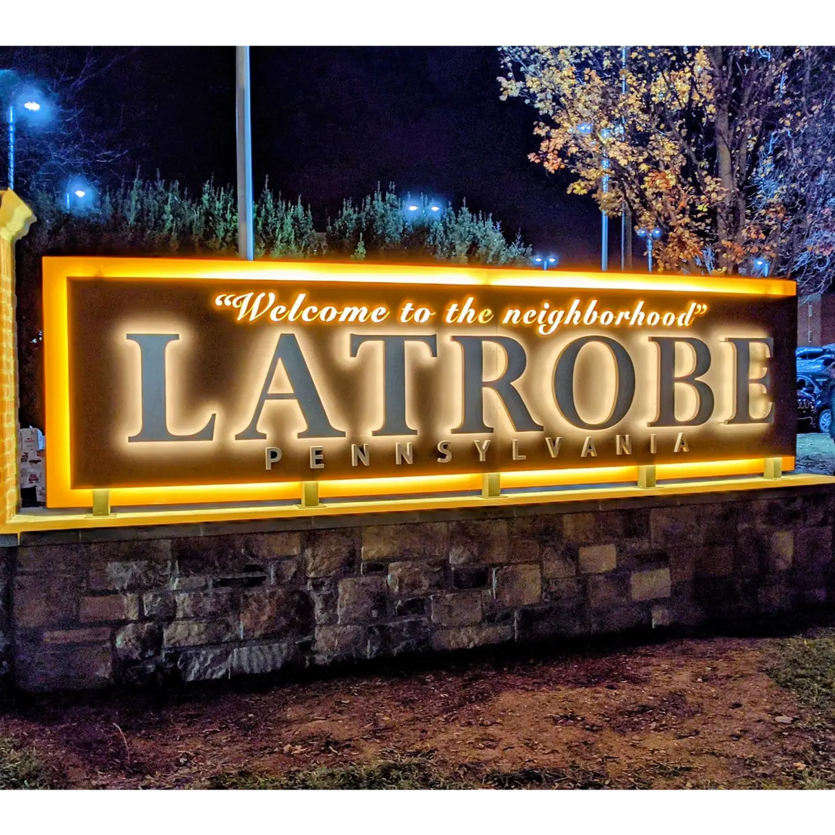 Back Lit Painted Aluminum Channel Letters & Numbers Signs & Branding Products