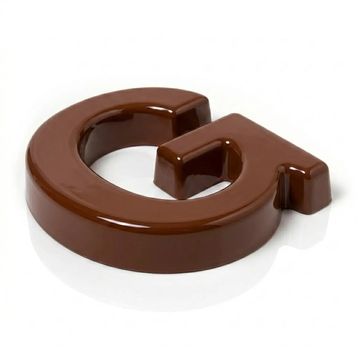 Brown pigmented formed plastic sign letter