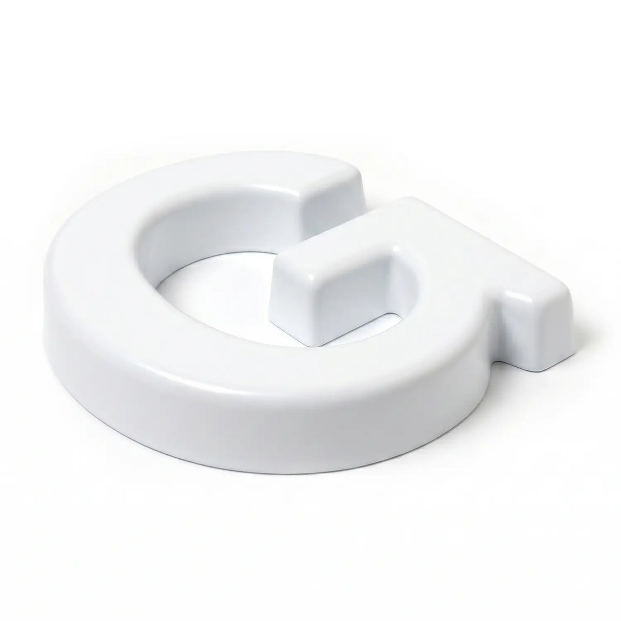 White pigmented formed plastic sign letter