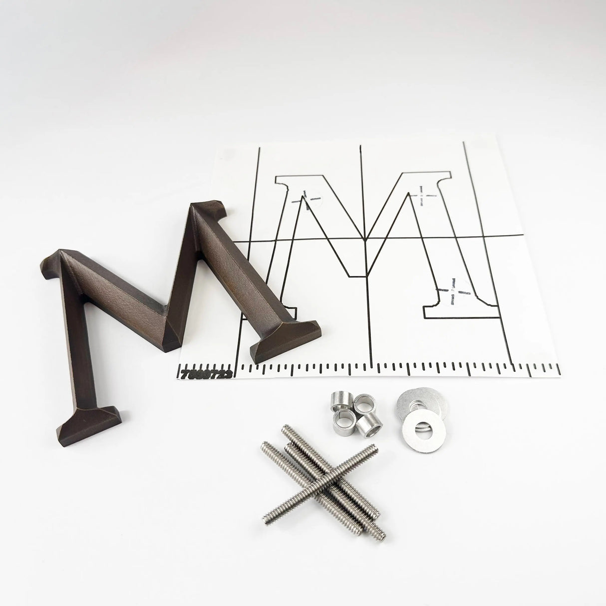 Aged Prismatic Cast Bronze Sign Letters & Numbers Gemini
