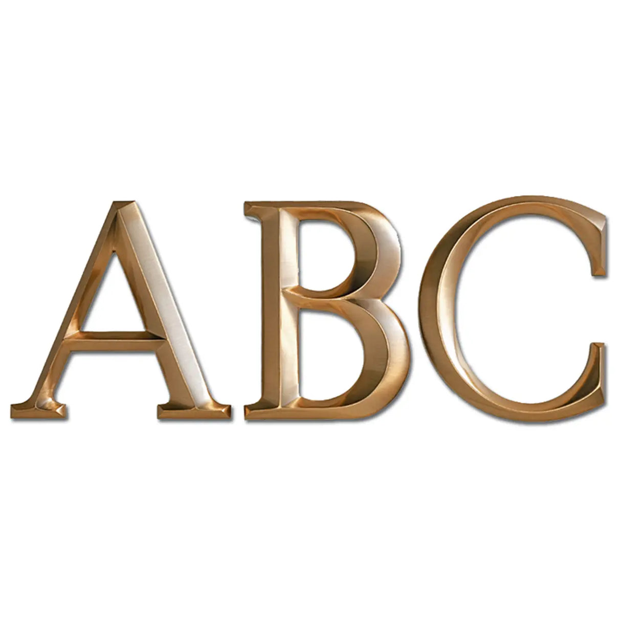 Prismatic Architectural Cast Bronze Sign Letters & Numbers Gemini