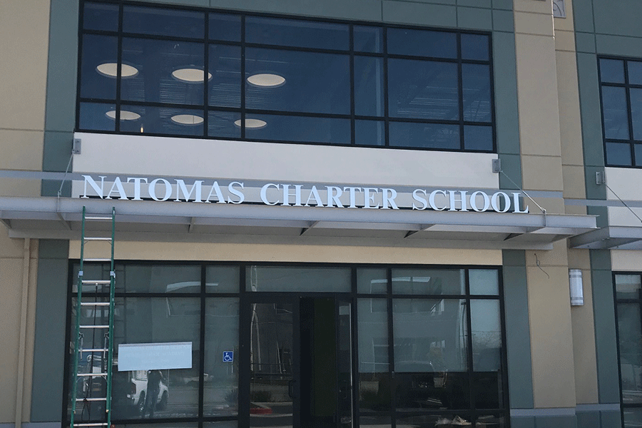 Flat Cast Brushed Aluminum Sign Letters