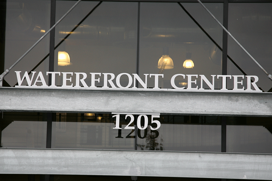 Flat Cast Brushed Aluminum Sign Letters