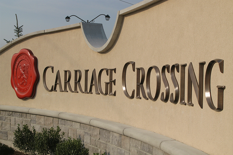 Prismatic Architectural Cast Bronze Sign Letters & Numbers