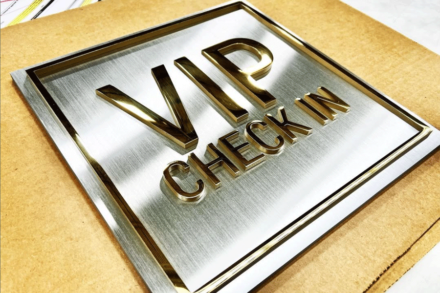 Polished Brass Sign Letters & Numbers