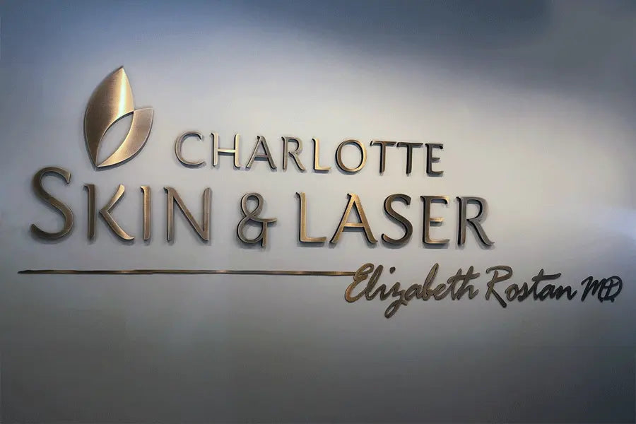Doctor's office sign made from bronze sign letters
