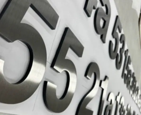 Highly Aged Bronze Sign Letters & Numbers Gemini