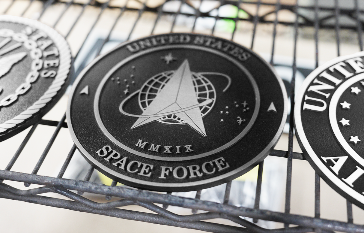 US Military & Government Aluminum Seal (Flat Relief)
