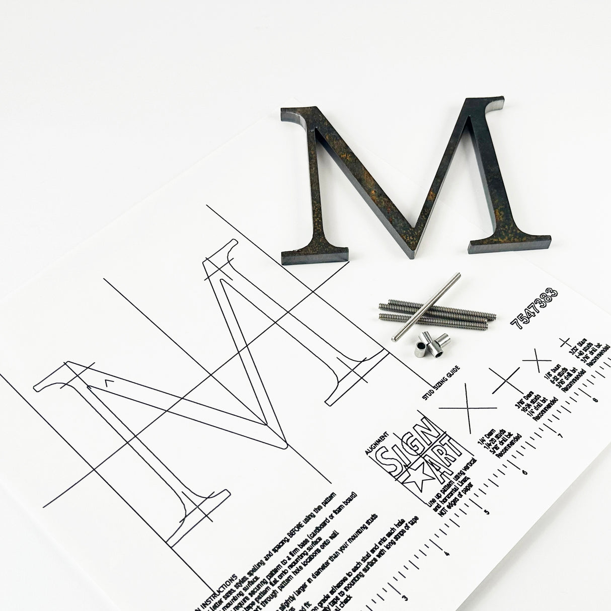 Cor-Ten Steel Sign Letters & Numbers