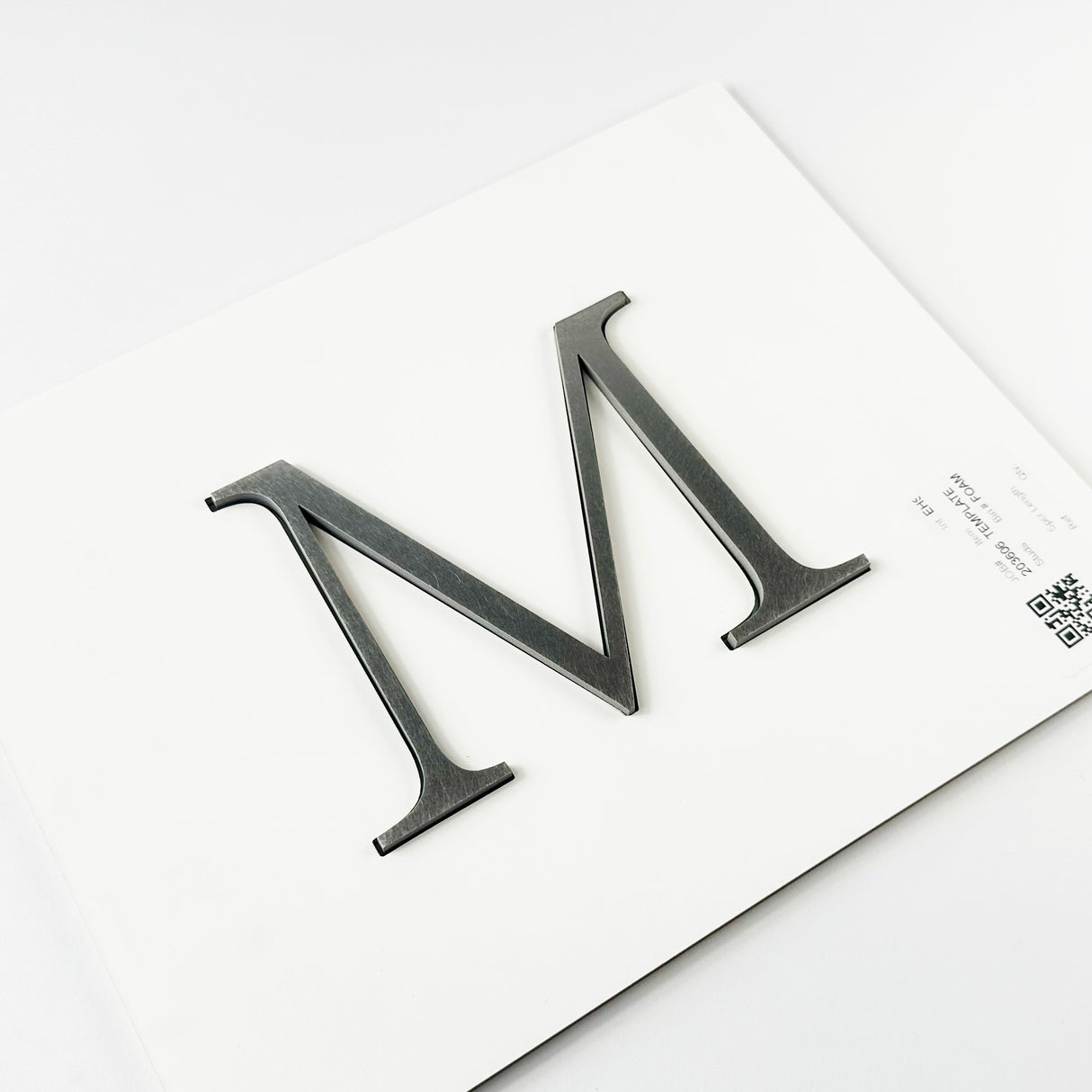 Orbital Brushed Stainless Steel Sign Letters & Numbers