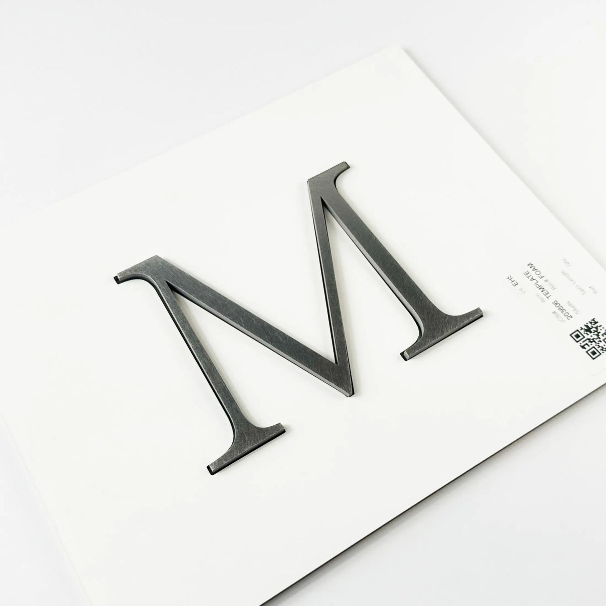 Orbital Brushed Stainless Steel Sign Letters & Numbers Steel Art