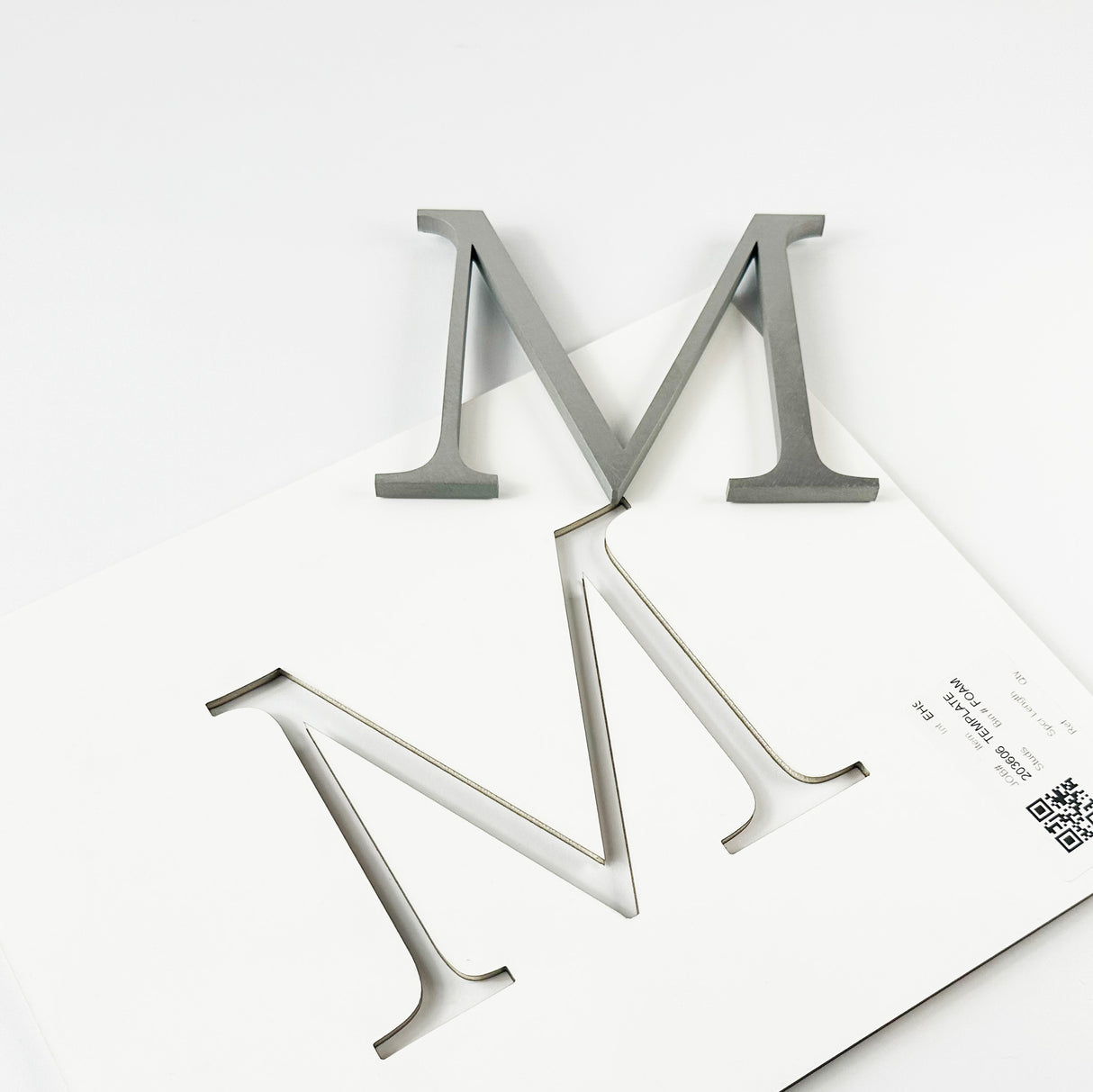 Orbital Brushed Stainless Steel Sign Letters & Numbers