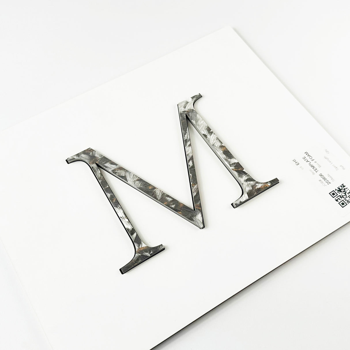 Random Arc Brushed Stainless Steel Sign Letters & Numbers