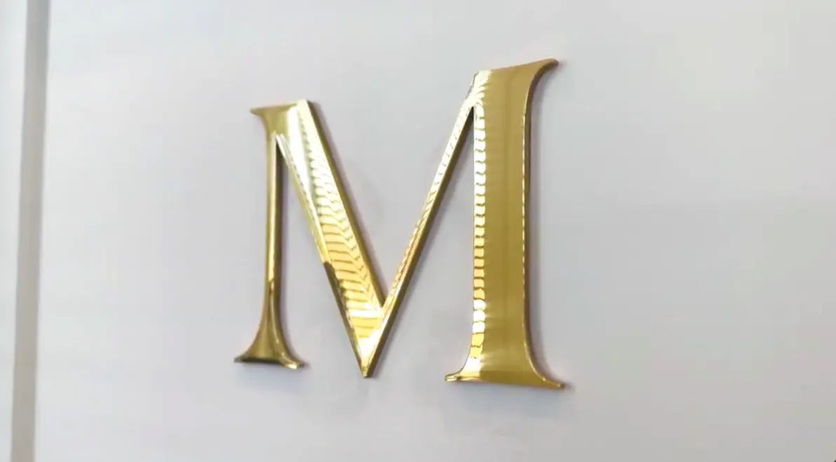 Installing Polished Brass Sign Letters Signs & Branding Products