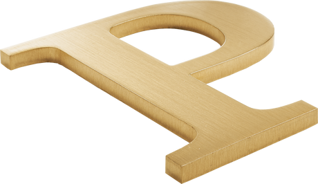 Brushed Brass Sign Letters & Numbers