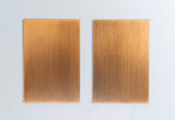 Light oxidized bronze finish examples.