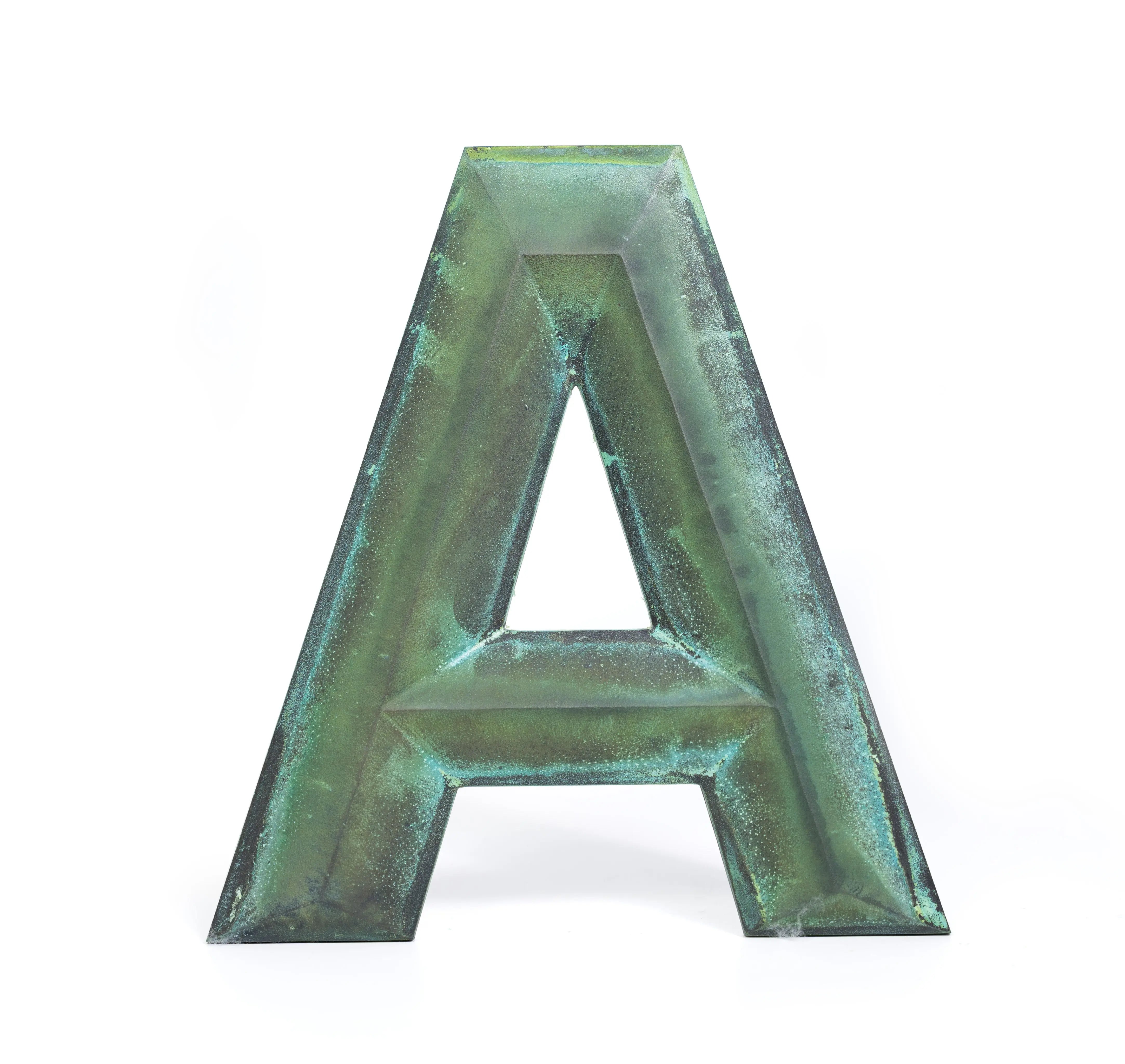 Verde Patina Cast Bronze Letters | Built-to-Spec | Lifetime