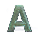 Verde Patina Prismatic Cast Bronze Sign Letters & Numbers Gemini