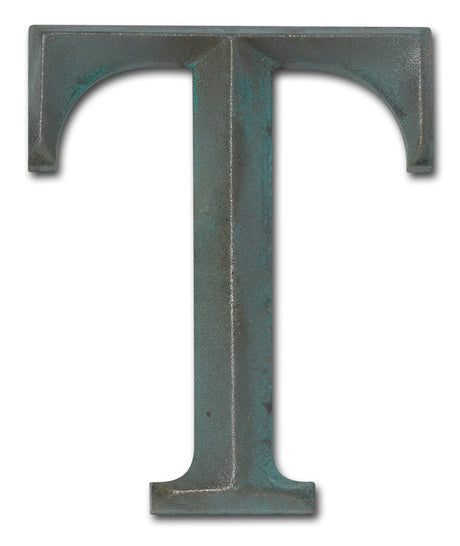 Verde Patina Prismatic Cast Bronze Sign Letters & Numbers Gemini