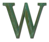Verde Patina Prismatic Cast Bronze Sign Letters & Numbers Gemini