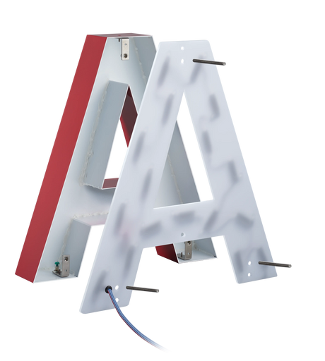 Halo Lit Painted Aluminum Channel Letters & Numbers