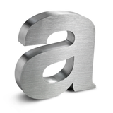 Brushed Aluminum Channel Letters & Numbers