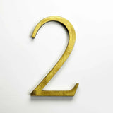 Random Arc Brushed Brass Sign Letters & Numbers Signs & Branding Products