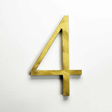 Random Arc Brushed Brass Sign Letters & Numbers Signs & Branding Products